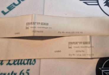 Preview: Zündapp ZD 25 / 50 TS Tank Aufkleber Sicke nach Original Vorlage 446-20.117 & 118